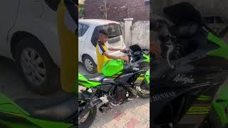 Ninja 6R Cute kid Reaction 🤣 youtubeshorts dream bike ninja shorts Awishmanhas [upl. by Aij]