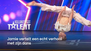 12jarige Jamie krijgt STAANDE OVATIE met acro dans act  Hollands Got Talent [upl. by Gisela547]