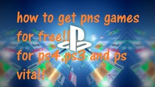 How To Get Free PS3PS4PS Vita Games For Free WITHOUT JAILBREAK [upl. by Epolenep]