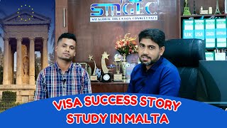 IELTS ছাড়া Malta ভিসা সফলতার গল্প  Study in Malta  Visa Success Story [upl. by Gusta]