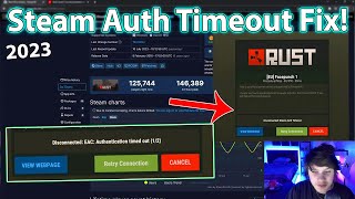 Steam Auth Failed Rust FIX 2024 EAC Disconnect [upl. by Odette]