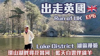 隱世湖區輕鬆遊湖尋藍風玲🇬🇧出走英國EP6英國自遊行 4K拍攝｜海外行山分享｜環山湖畔尋花賞河｜藍天白雲伴綿羊｜英國郊流流｜英國遊點滴分享｜廣東話描述 [upl. by Eradis]