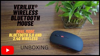 Verilux Wireless Rechargeable Mouse  Best Wireless Mouse for Laptop  Wireless RGB Mouse [upl. by Eladal]