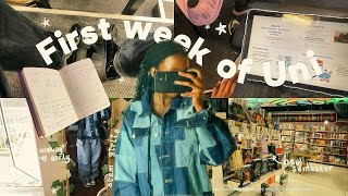 First week of uni 🎀🖇️📓INTROVERT EDITION  South African Youtuber  productivity study vlog classes [upl. by Nihi]