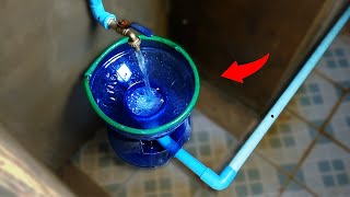 The plumbers secret trick DIY bathroom ideas from plastic bottle  pvc pipe [upl. by Chere]