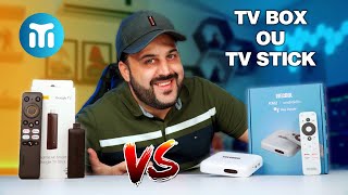 Realme GOOGLE TV STICK vs TV BOX Mecool KM2  Qual escolher [upl. by Evanthe]