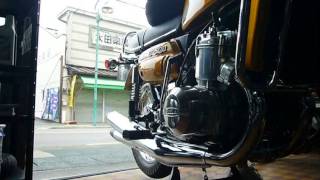 SUZUKI GT750 の 排気音～純正えんぴつマフラー～ [upl. by Imelda459]