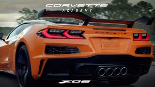 2023 Corvette Z06 Corvette Academy  A Glorious Exhaust Note  Chevrolet [upl. by Paucker]