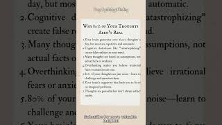 Why 80 of Your Thoughts Aren’t Real darkpsychology psychology psychologyfacts quotes grind [upl. by Silma]