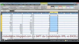 SAFTPT da Contabilidade  Importar XML para Excel [upl. by Cornia7]