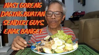 NASI GORENG DAGING SAPI BUATAN SENDIRI GUYS ENAK BANGET [upl. by Armil]