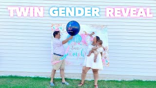 TWIN GENDER REVEAL  Family 5 Vlogs [upl. by Saloma]