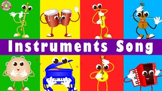 Instruments Song  Toddler Rhymes  Educational Kids Song  Bindis Music amp Rhymes [upl. by Forest]