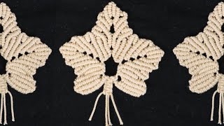 Macrame MAPLE LEAF Tutorial  how to make [upl. by Iver]