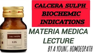 CAL SULPH biochemic indication  MATERIA MEDICAA YOUNG HOMOEOPATH [upl. by Sevein]