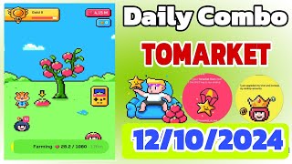 Daily Combo Tomarket 12102024  Tomarket Airdrop khai thác Tomato miễn phí hàng ngày [upl. by Bjork945]