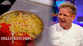 Dont Under Cook Risotto  Hells Kitchen [upl. by Llerrad76]