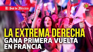 La extrema derecha gana primera vuelta de elecciones legislativas en Francia [upl. by Deering]