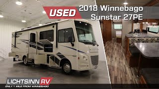 Used 2018 Winnebago Sunstar 27PE  Class A Gas Motorhome  LichtsinnRVcom [upl. by Hait]