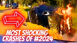 MOST SHOCKING AND DEVASTATING CAR CRASHES OF 2024 PART 8 [upl. by Montanez]