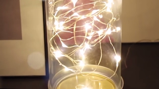 DIY Fairy Lamp  LED String Lights [upl. by Ainimre]