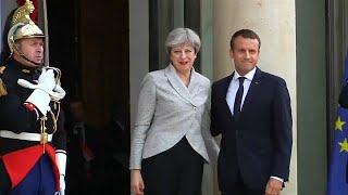 May and Macron to sign Calais border treaty [upl. by Reemas]