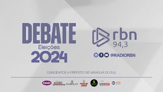 Debate RBN 2024  Candidatos a prefeitura de Jaraguá do Sul [upl. by Amsirahc]