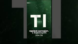 Thallium Unveiled The Toxic Yet Versatile thallium chemistry science elements periodictable [upl. by Neelra194]