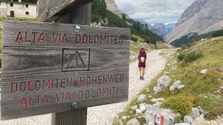 Dolomiten Höhenweg Nummer 1  Wanderung vom Pragser Wildsee nach Belluno 2022 [upl. by Rancell]