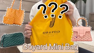 Unboxing Goyard Mini Anjou Tote Reversible What Fits  Mod Shots [upl. by Eirolav]