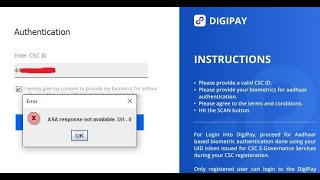 Asa response not available url  0 Digipay new problems 2024 How to solve it  Full Process [upl. by Einahets744]