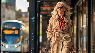 Street Fashion 2024 Style at an Elegant Age Spring Outfits Ideas London Street style [upl. by Irep]