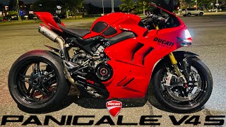 Ducati Panigale V4S  LOUD MOTO GP SOUND  WSBK Spark Titanium Exhaust  BST Carbon Wheels [upl. by Aibara781]