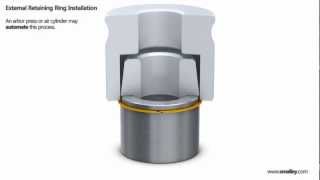 Retaining Ring Automated Installation  External  Shaft [upl. by Ocire]