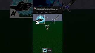 Combo Sharkman Karate midnight Blade bloxfruits roblox combo shorts pourtoi fyp [upl. by Nahsrad]