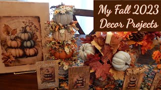 Fall Decoration Projects  2023 [upl. by Filia]