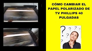 Cambio de Papel polarizado a TV [upl. by Keligot]