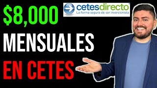 Cómo recibir 8000 MENSUALES en CETES Tutorial para comprar CETES [upl. by Ronacin68]