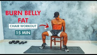 REDUCE BELLY FAT WITH ABS EXERCISES CHAIR At Work at home at school [upl. by Hnad]