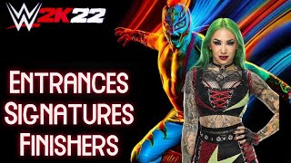 WWE 2K22 EntrancesSignaturesFinishers Shotzi [upl. by Nottus]