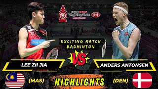 Wow‼️Amazing 🔴 Lee Zii Jia MAS vs Anders Antonsen DEN Before HSBC BWF World Tour Finals 2024 [upl. by Fleda]