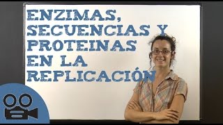 Secuencias enzimas y proteínas implicados en la replicación [upl. by Mani]