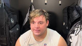 Las Vegas Raiders Jackson PowersJohnson From the Locker Room lasvegasraiders raiders panthers [upl. by Eytteb]