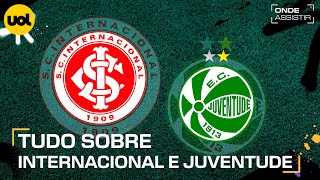 INTERNACIONAL X JUVENTUDE ONDE ASSISTIR AO VIVO HORÁRIO E ESCALAÇÕES PELA COPA DO BRASIL [upl. by Sibella]