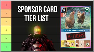 Ultimate Ark Nova Sponsor Cards Tierlist by JDansp [upl. by Virgin]