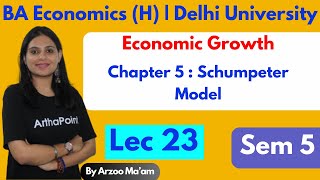 Schumpeter Model  Economic Growth amp Business Cycles  BAH Economics Sem 5 DU Coaching [upl. by Arem]