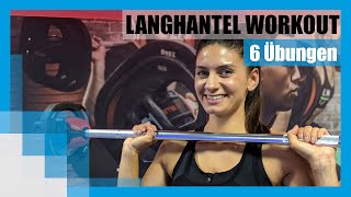 Langhantel Workout für Frauen  Ganzkörpertraining 🏋🏻‍♀️ [upl. by Atnovart462]