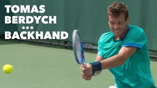 TOMAS BERDYCH • BACKHAND amp SLOW MOTION [upl. by Norraa]