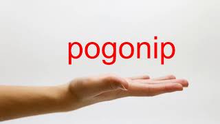 How to Pronounce pogonip  American English [upl. by Eniar]