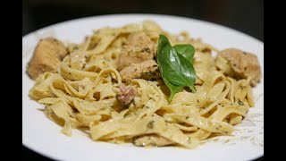 Creamy Chicken Tagliatelle recipe  Quick amp Easy [upl. by Seuguh894]